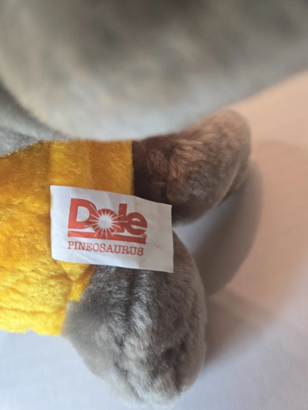 Vintage 90s Dole Promotional Dinosaur Pineapple Plush Pineosauraus